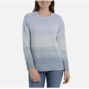 ❤️Ella Moss Oversized Striped Blue Sweater Sz M\L Laggin CUTE Pristine PriceFirm